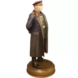 Statuette made of solid alder "Georgy Zhukov" from the collection "History of the Russian State"
